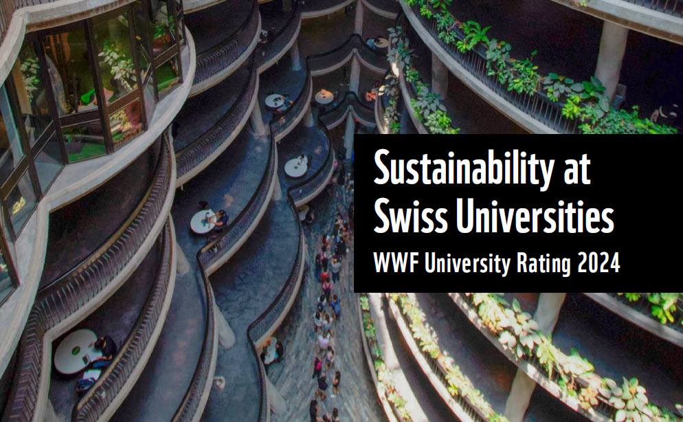 extrait couverture rapport durabilité hautes écoles WWF 2024